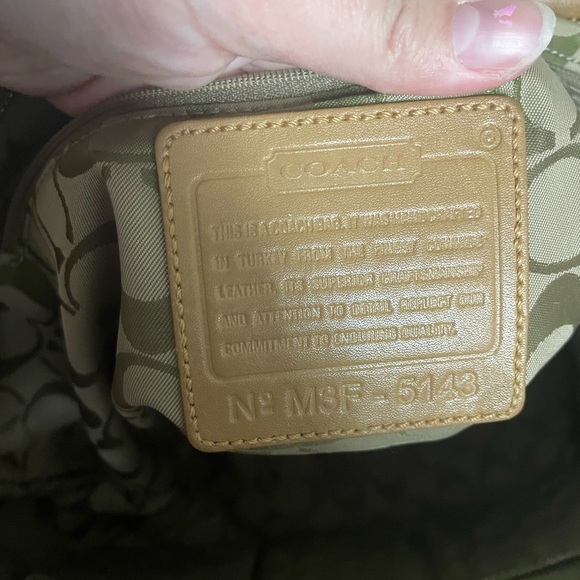 Coach Tan Leather Tote Bag - Picture 6 of 6